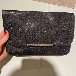 BCBG sparkly clutch
